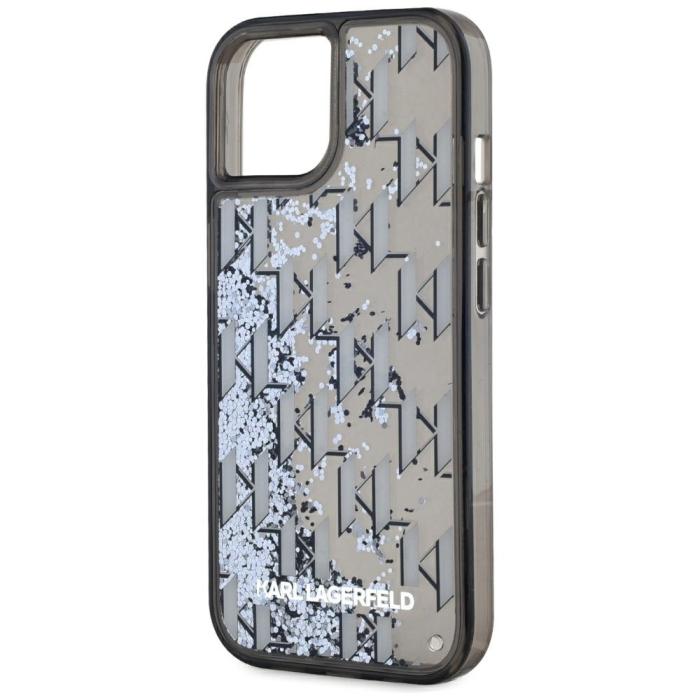 KARL LAGERFELD - Karl Lagerfeld iPhone 15 Skal MagSafe Glitter Monogram Gradient