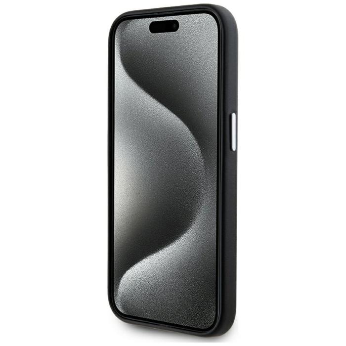 KARL LAGERFELD - Karl Lagerfeld iPhone 15 Pro Mobilskal MagSafe FW Metal Plate - Svart