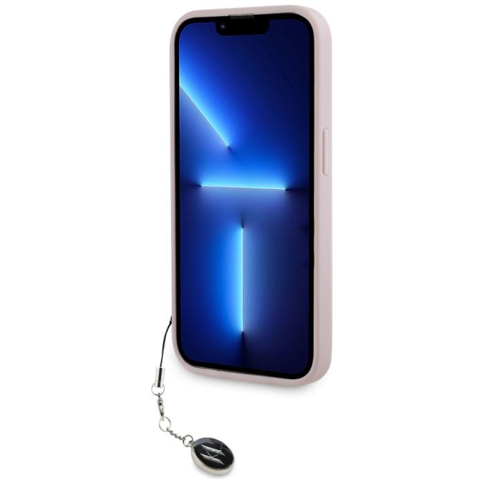 KARL LAGERFELD - Karl Lagerfeld iPhone 15 Pro Mobilskal MagSafe Saffiano Charm