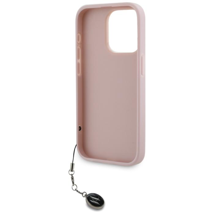 KARL LAGERFELD - Karl Lagerfeld iPhone 15 Pro Mobilskal MagSafe Saffiano Charm