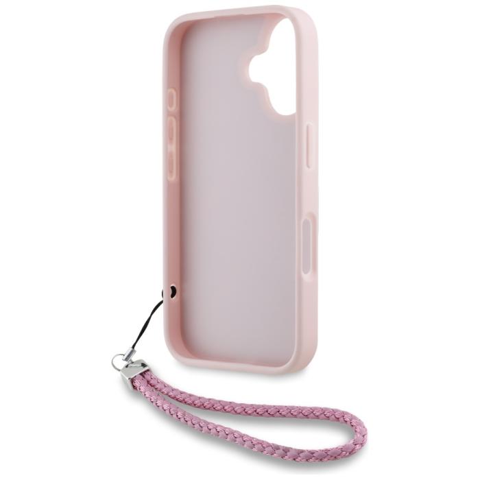 KARL LAGERFELD - Karl Lagerfeld iPhone 16 Mobilskal MagSafe Quilted Logo Strap - Svart