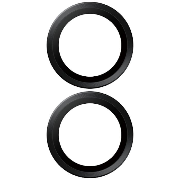 PanzerGlass - PanzerGlass Galaxy S25 Edge Kameralinsskydd Härdat Glas Hoops - Svart