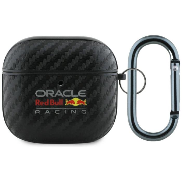 Red Bull - Red Bull AirPods 4 Skal PU Carbon Logo - Svart