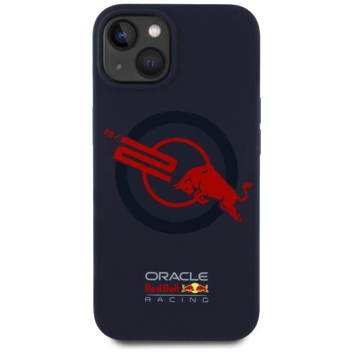 Red Bull - Red Bull iPhone 15 Mobilskal MagSafe MagSafe Logo Red Lining - Marinblå