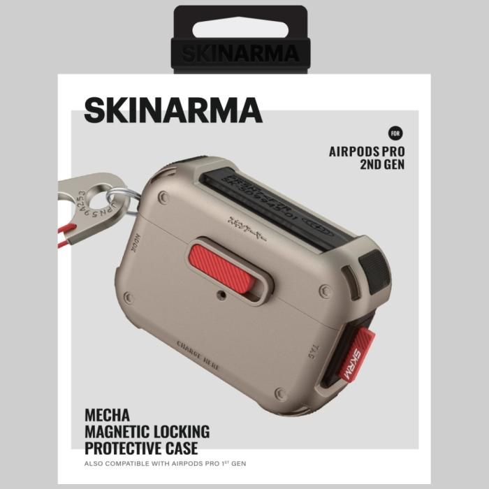 Skinarma - Skinarma AirPods Pro 2 Skal Mecha - Champagne