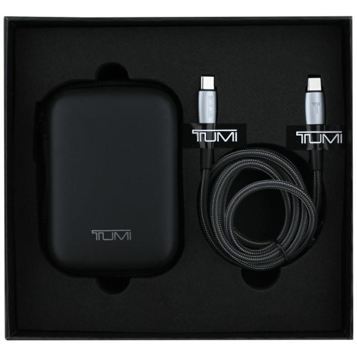 Tumi - TUMI Reseladdare Adapter 25W USB-C/USB-A + USB-C/USB-C Kabel – Svart