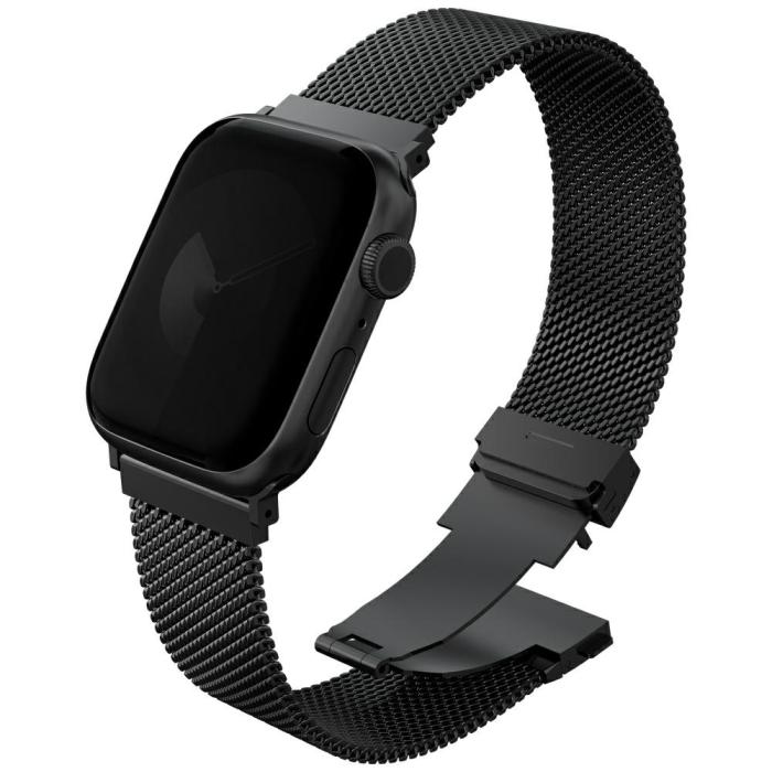 UNIQ - UNIQ Apple Watch 10 (40/41/42 mm) Armband Stainless Steel - Svart