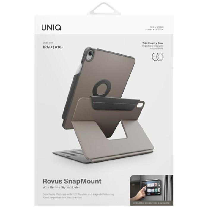 UNIQ - UNIQ iPad Air 13 (2024/2025) Fodral Rovus Snapmount - Grå