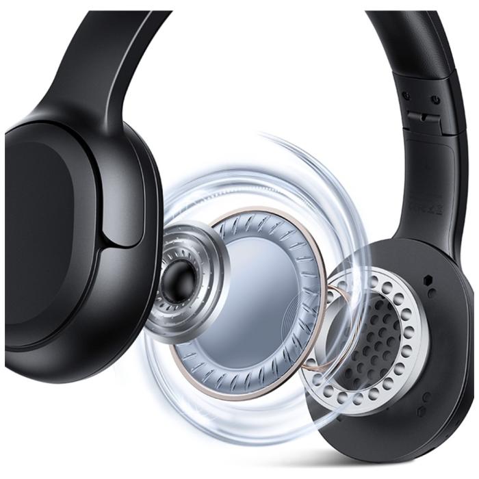 USAMS - USAMS Bluetooth 5.3 On-Ear Hörlurar Yun Series (USAMS-YG23) – Svart