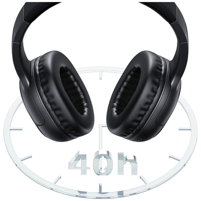 USAMS - USAMS Bluetooth 5.3 On-Ear Hörlurar Yun Series (USAMS-YG23) – Svart