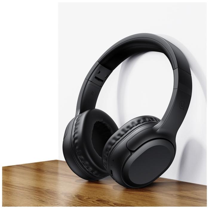 USAMS - USAMS Bluetooth 5.3 On-Ear Hörlurar Yun Series (USAMS-YG23) – Svart