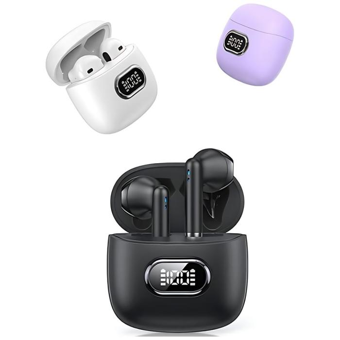 USAMS - USAMS IA II-serie Bluetooth Hörlurar 5.3 TWS - Lila