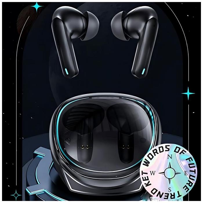 USAMS - USAMS XJ13 ENC Bluetooth Hörlurar 5.3 TWS - Svart