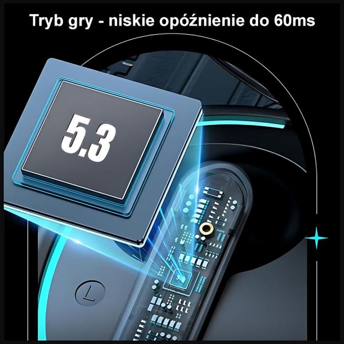 USAMS - USAMS XJ13 ENC Bluetooth Hörlurar 5.3 TWS - Svart