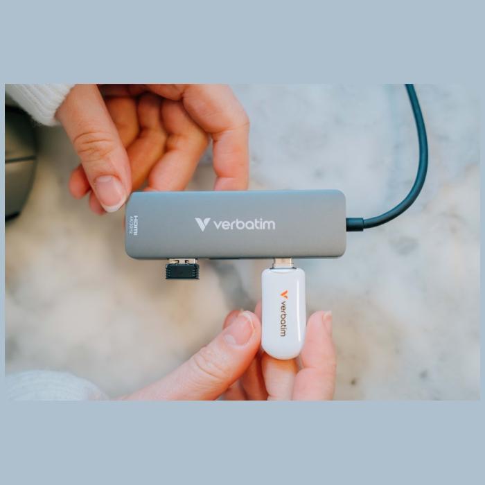 Verbatim - Verbatim Hub USB-C/HDMI/USB-A 3.2/2.0 32155 - Aluminium