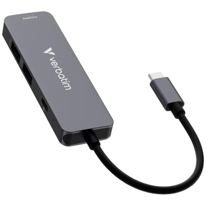 Verbatim - Verbatim Hub USB-C/HDMI/USB-A 3.2/2.0 32155 - Aluminium