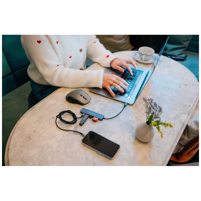 Verbatim - Verbatim Hub USB-C/HDMI/USB-A/SD/mSD 32156 - Aluminium