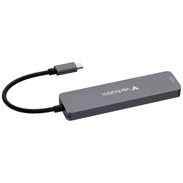 Verbatim - Verbatim Hub USB-C/HDMI/USB-A/SD/mSD 32156 - Aluminium