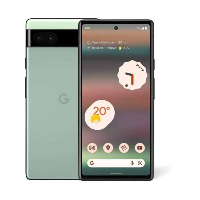 Google - Google Pixel 6A 5G 6GB/128GB Salviagrön