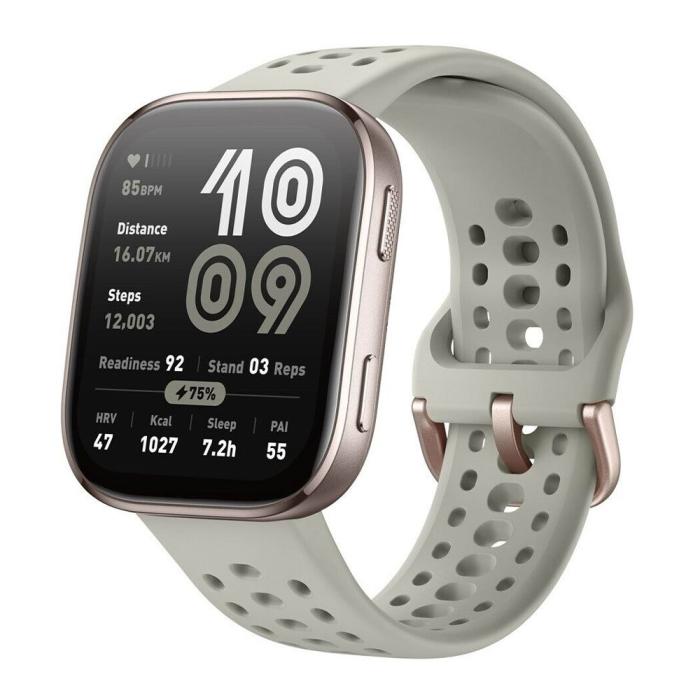 Amazfit - Amazfit Bip 6 Red with Silver Case