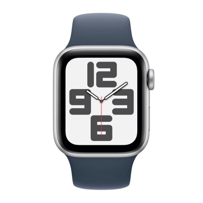 Apple - Apple Watch Se 2023 44mm GPS Midnattsblå Alu Case Blå Sports Band S-M