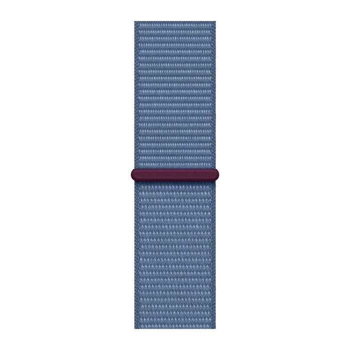 Apple - Apple Watch Se (2nd Gen) 2023 40mm GPS Silver Aluminium Case Med Blå Sports Loop