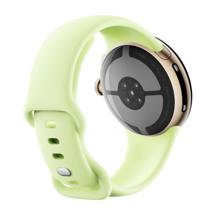 Google - Google Pixel Watch 4 41mm Wi-Fi Champagneguld/Citrongräs