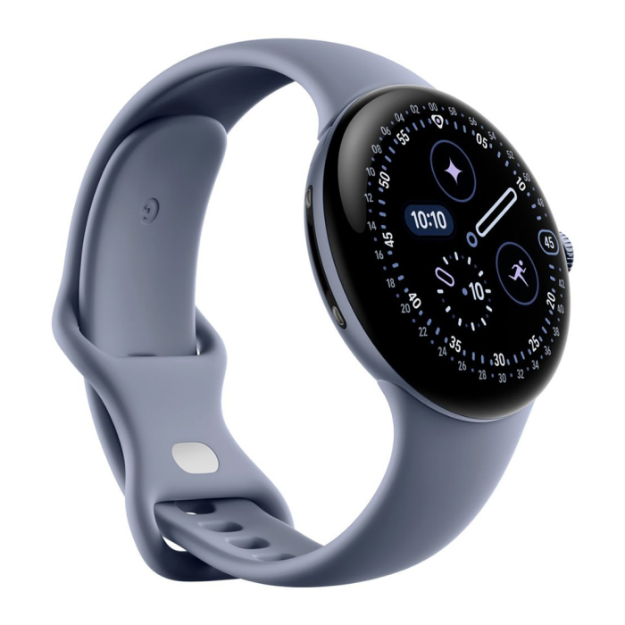 Google - Google Pixel Watch 4 45mm 4G Satin Månsten/Månsten