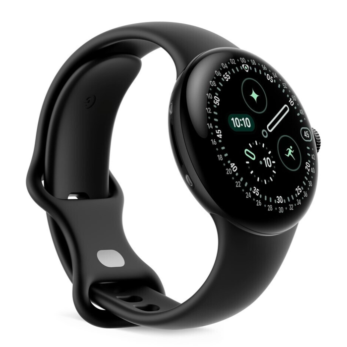 Google - Google Pixel Watch 4 45mm Wi-Fi Matt Svart/Obsidian