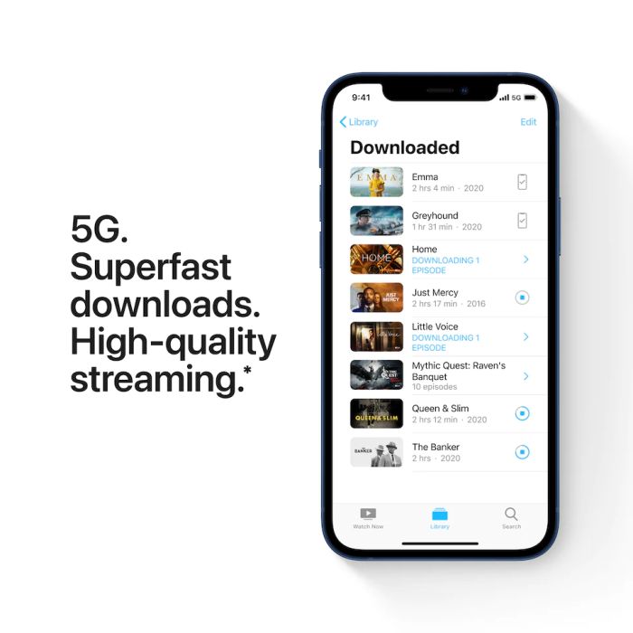 Apple - (NY) Apple iPhone 12 4GB/64GB - Blå