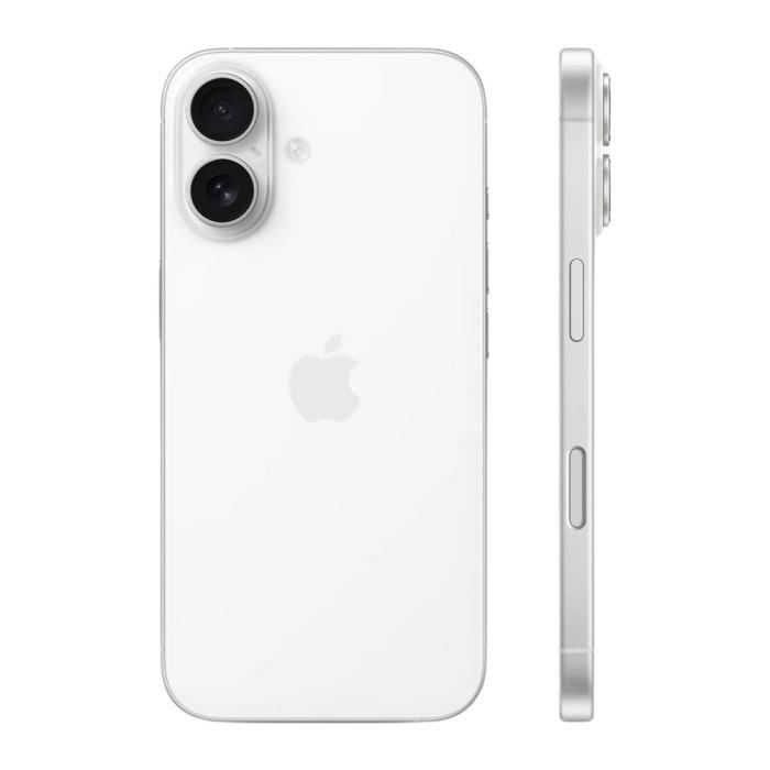 Apple - Apple iPhone 16 - 8GB - 128GB - Vit