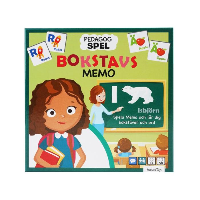 BARBO - BARBO Spel Classic Pedagog Spel Bokstavsmemo (SE)