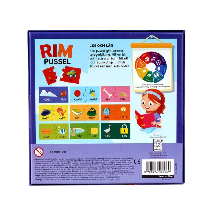 BARBO - BARBO Spel Classic Pedagog Spel Rim Pussel (SE)