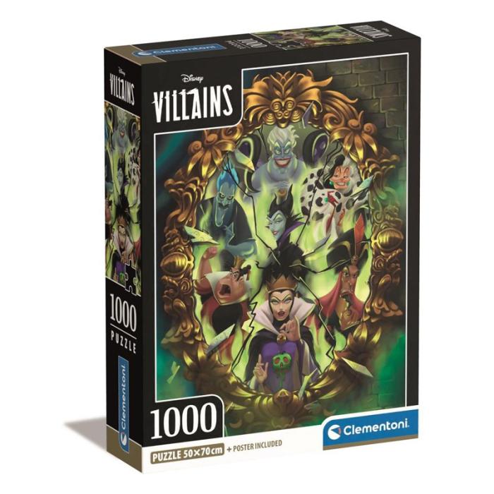 CLEMENTONI - CLEMENTONI Pussel 1000 Pcs CB High Quality Collection Disney Villains