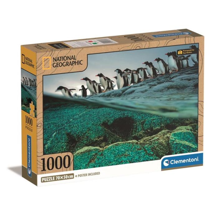 CLEMENTONI - CLEMENTONI Pussel 1000 Pcs CB High Quality Collection Penguins