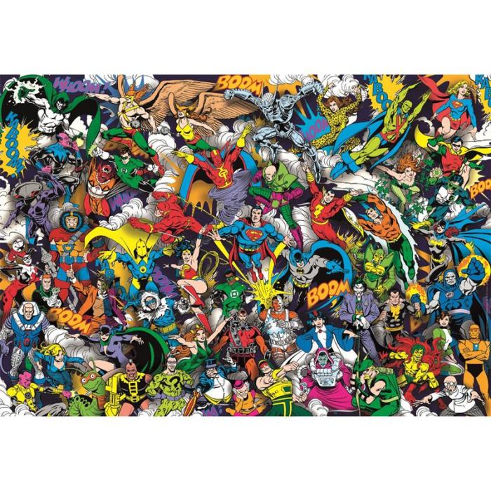 CLEMENTONI - CLEMENTONI Pussel 1000 Pcs Impossible CB High Quality Collection DC Comics