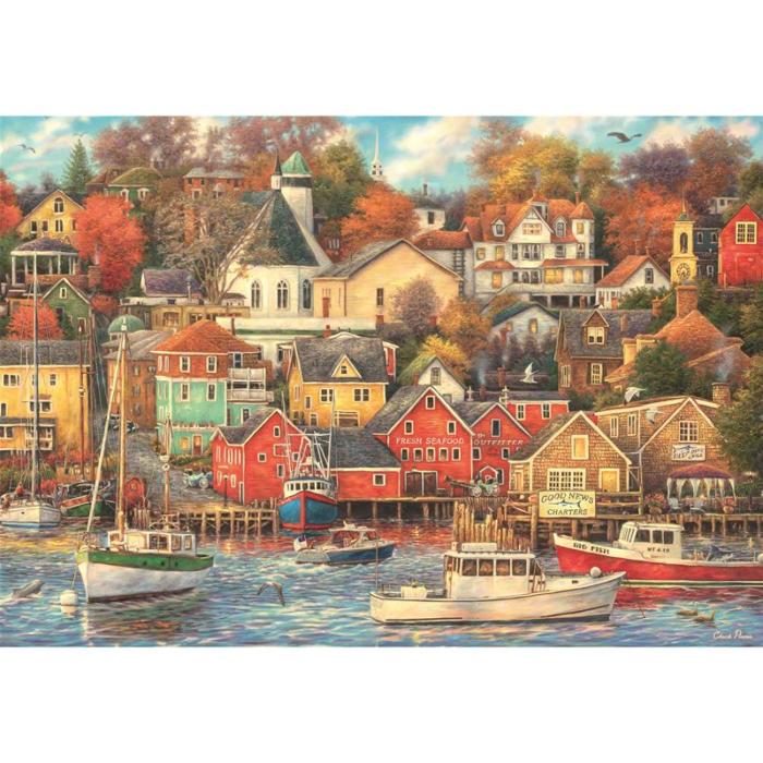 CLEMENTONI - CLEMENTONI Pussel 1500 Pcs CB High Quality Collection Good Times Harbor