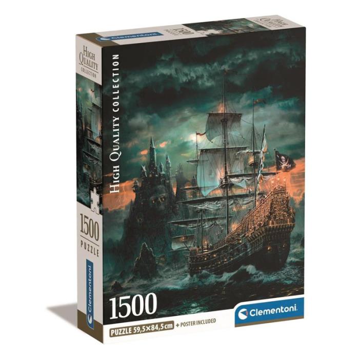 CLEMENTONI - CLEMENTONI Pussel 1500 Pcs CB High Quality Collection The Pirates Ship