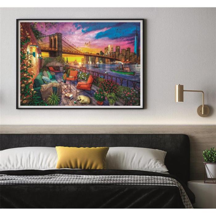 CLEMENTONI - CLEMENTONI Pussel 3000 Pcs High Quality Collection Manhattan Balcony Sunset