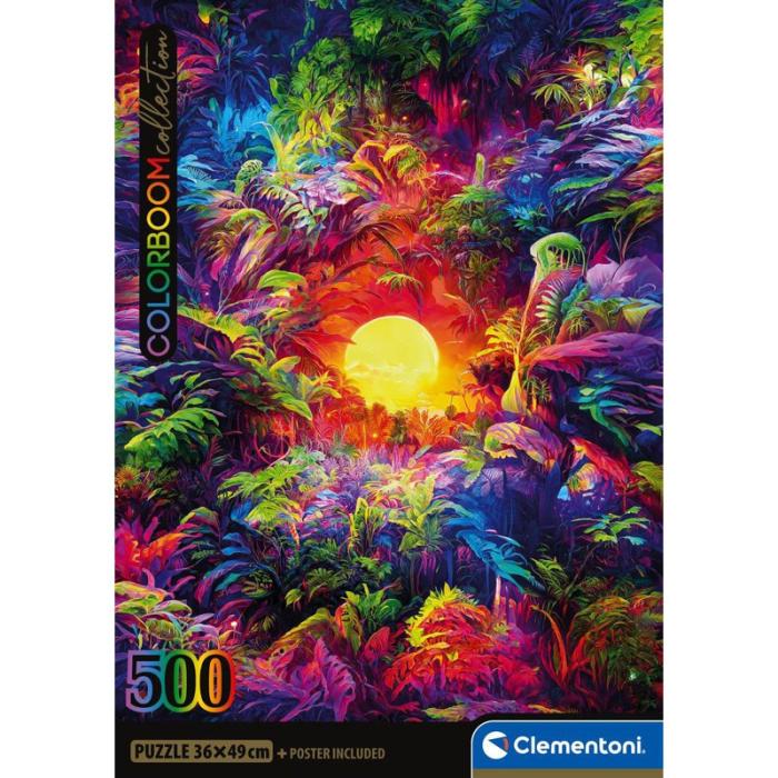 CLEMENTONI - CLEMENTONI Pussel 500 Pcs CB Collection Colorbloom Psychedelic Jungle