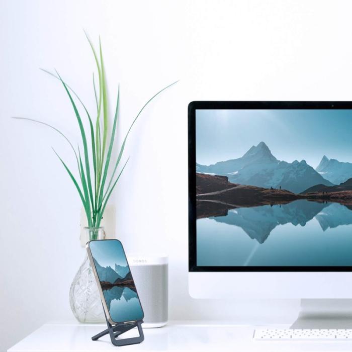 Desire2 - DESIRE2 Ultrasmal Telefonhållare i Aluminium Mörkgrå