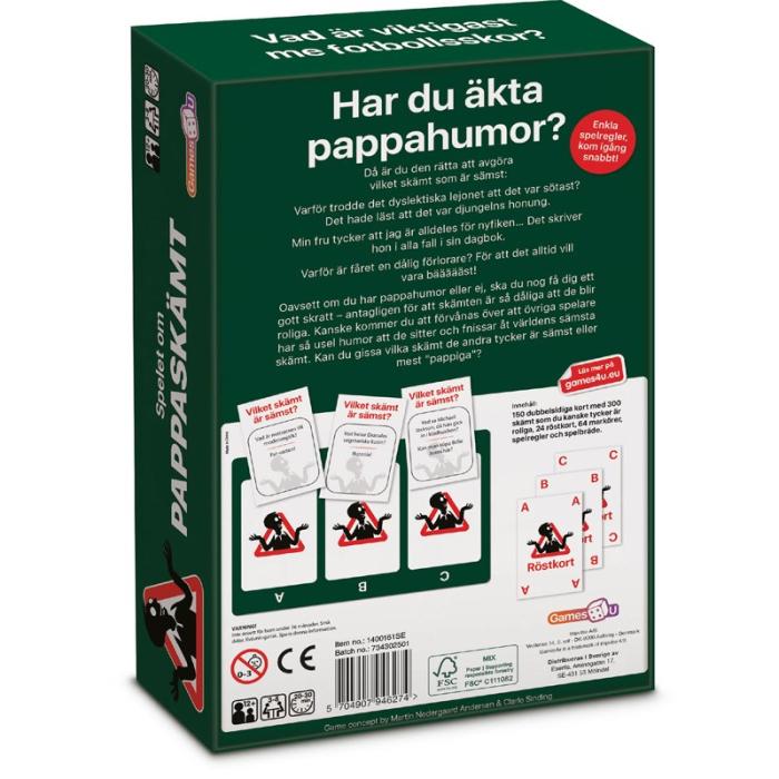 GAMES4U - GAMES4U Sällskapsspel Pappaskämt/Dad Jokes (SE)