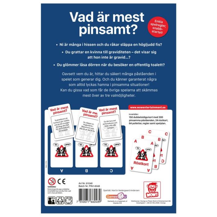 GAMES4U - GAMES4U Sällskapsspel Pinsamma och genanta situationer/Embarrissing People (SE)