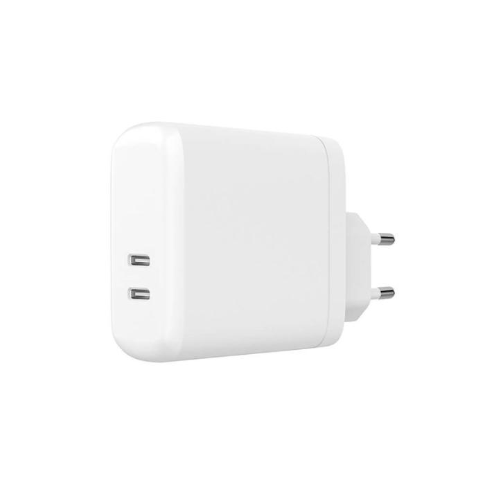 GEAR - GEAR Laddare 220V 2xUSB-C PD 60W Vit