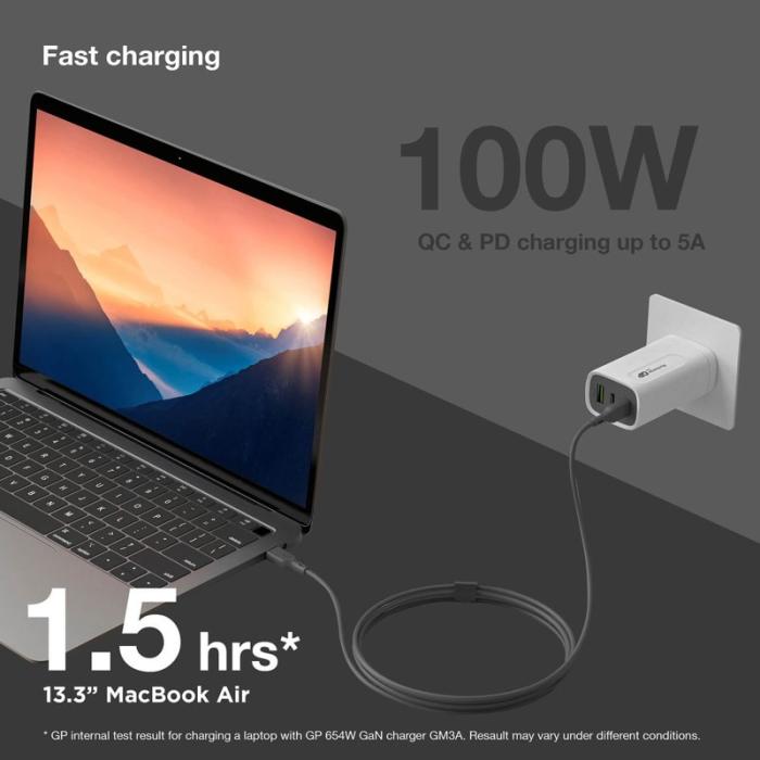 GP - GP Kabel USB-C Till USB-C 100W CC2P 2m