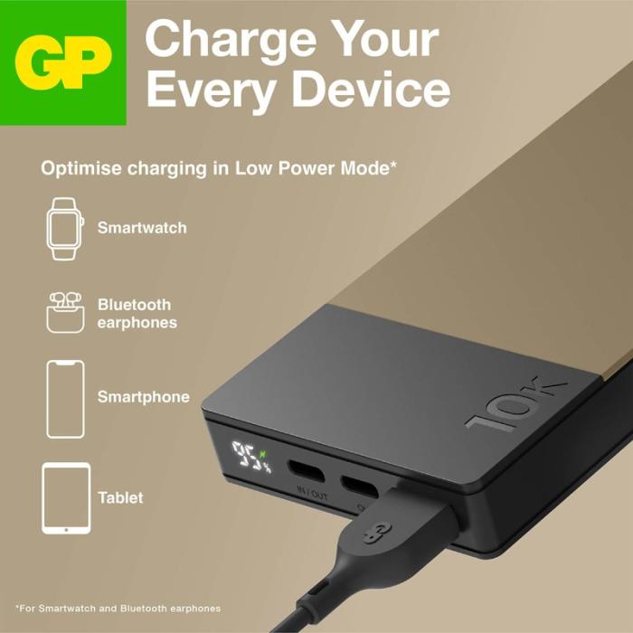GP - GP Powerbank M2+ 10000mAh Beige