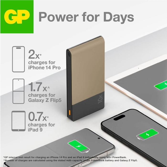 GP - GP Powerbank M2+ 10000mAh Beige