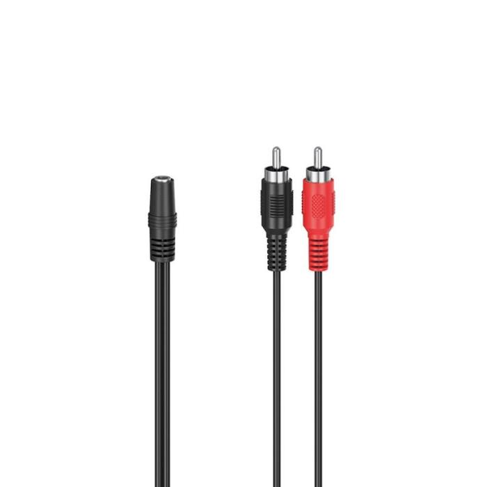 Hama - HAMA Adapter Audio 2x RCA till 3,5 Stereo