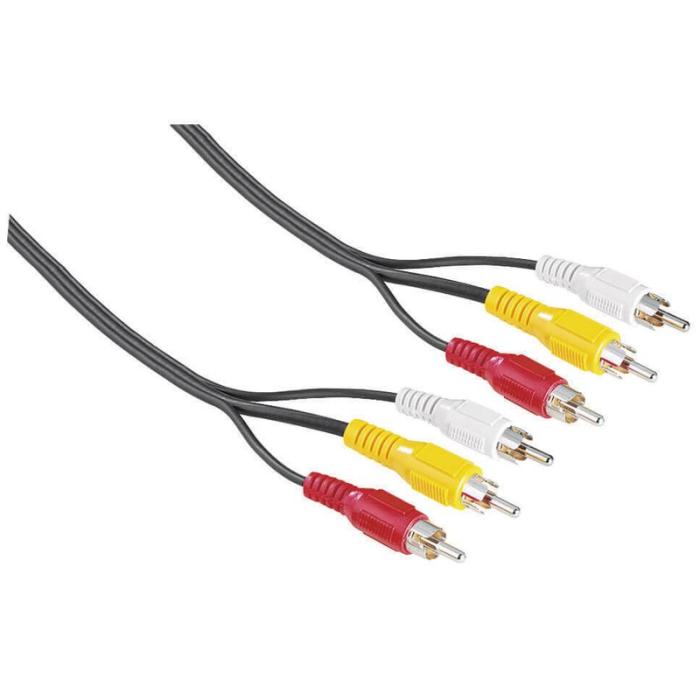 Hama - HAMA ER Kabel 3xRCA-3xRCA 2 m 3xHane-3xHane