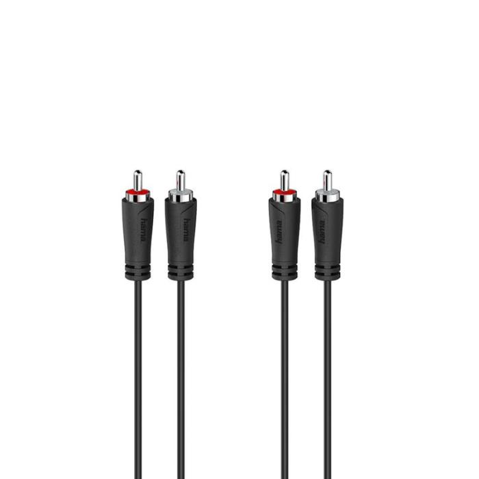Hama - HAMA Kabel Audio 2 RCA-kontakter - 2 RCA-kontakter 0.5m